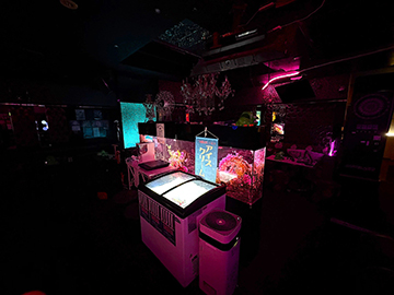 ナイト系のお店に造花水槽！