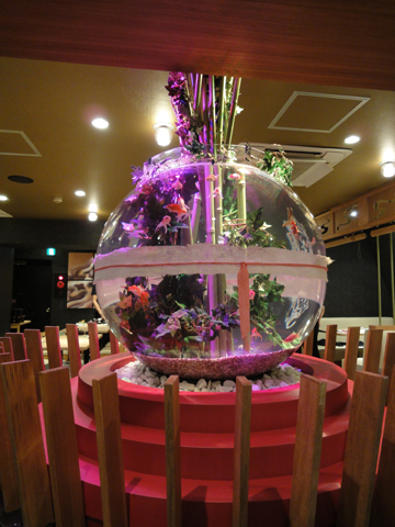 東京都　和食ダイニング様《日本初の巨大金魚鉢》